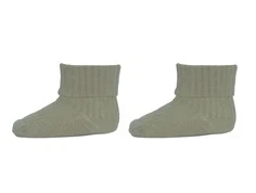 MP strømper desert sage med rib og ombuk